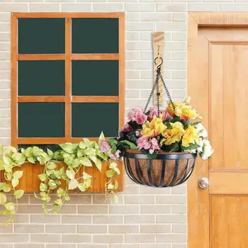 Dřevěný háček na rostliny, nástěnný háček na rostliny pro vnitřní koše, háčky na květinové koše, lucerny do květináčů 8 nejlepší prodej dřevěné nástěnné háčky - №3