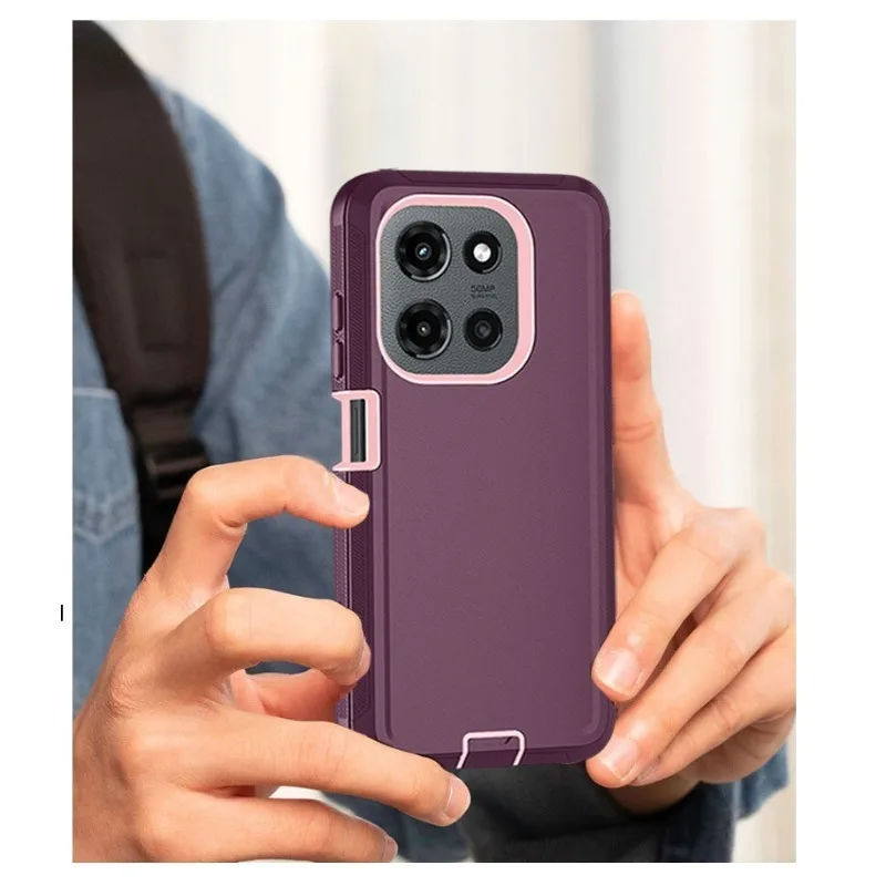 3-Schicht-Schutzhülle für Motorola G Edge Play Stylus Power 5G 2026 2025 2024 2023 Robuste Hybrid-OTT-Schutzhülle – Detail 6