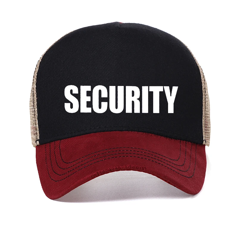 Nieuwe Security Brief Afdrukken Baseball Cap Mannen Vrouwen Universal Wild Casual Hoeden Lente Herfst Mesh Ademend Zon Caps Trucker Hoed