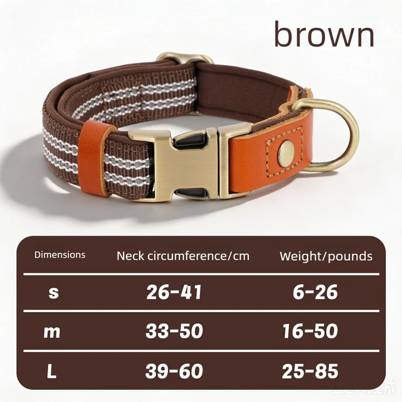 Customized Carved Name Anti Loss Cat Dog Collar Explosion-Proof Comfortable Non Necking Space Cotton Reflective Pet Collar