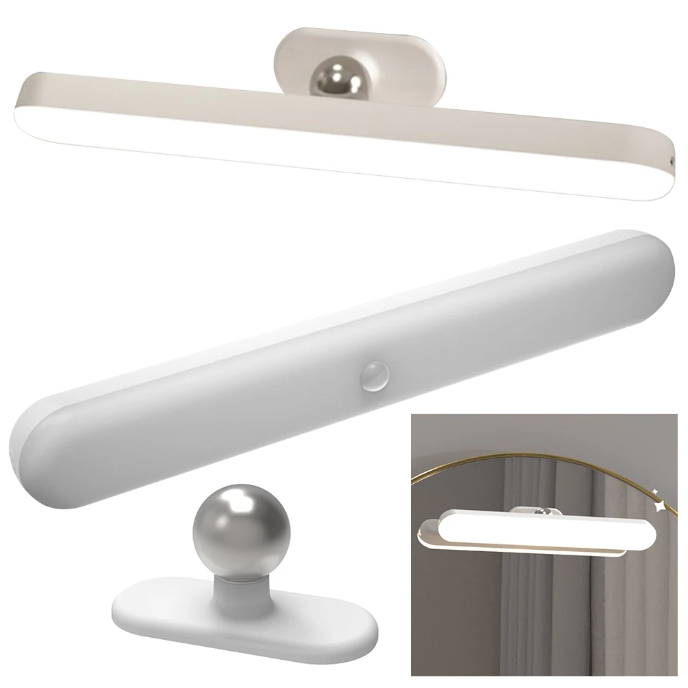 

Wireless Magnetic Cabinet Lights Battery Operated LED Eye Protection Light Adjustable Color Brightness & Angle for Home Bathroom
