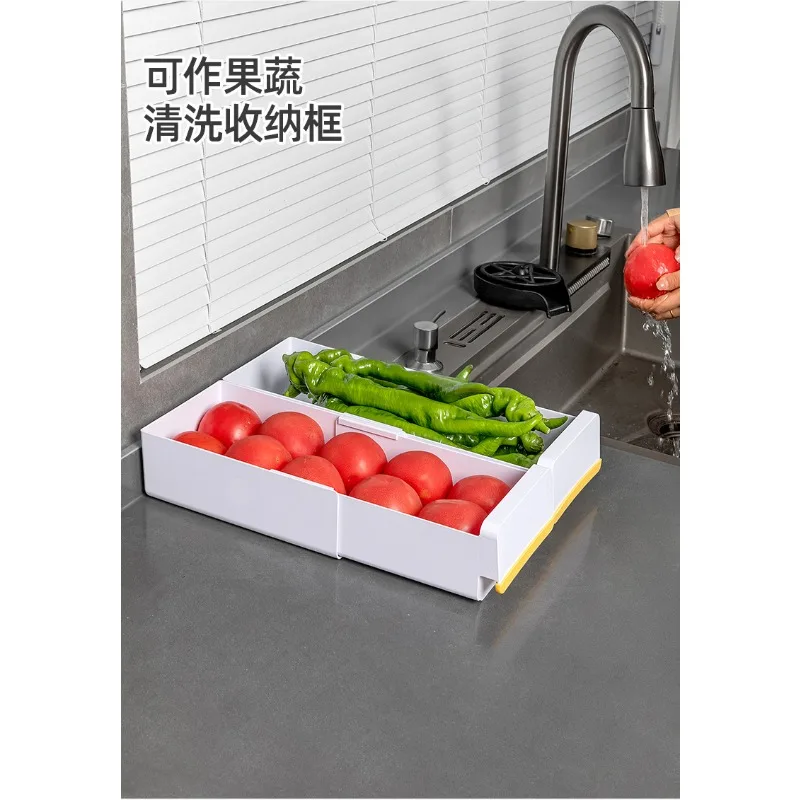 Boîtes de rangement rétractables, tiroirs, cuisines, armoires, paniers de rangement profonds