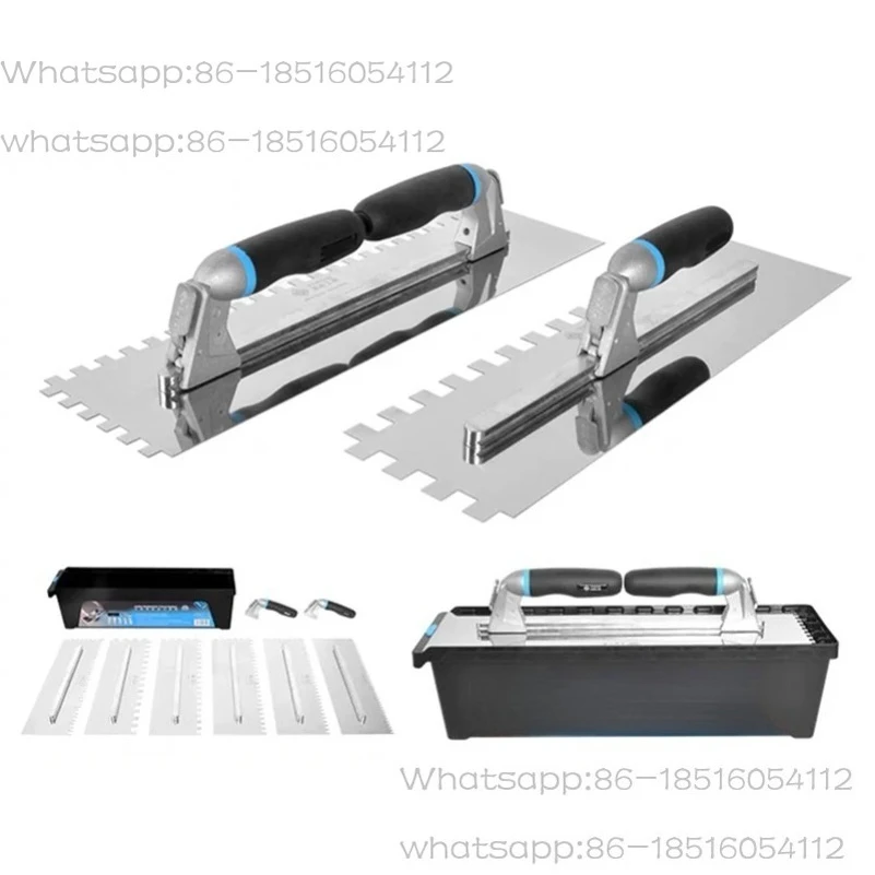 

Stainless Steel Large Spring Knife Serrated Spatula Mud Artifact Paving Tile Ash Shovel Tool with 6 Blades