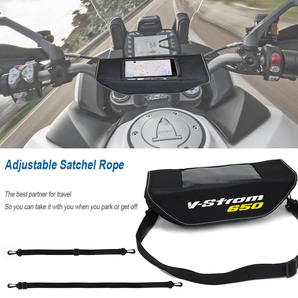 For  V-strom V-strom650  650XT 1000 Motorcycle accessory handle waterproof bag storage travel kitmobi Mobile