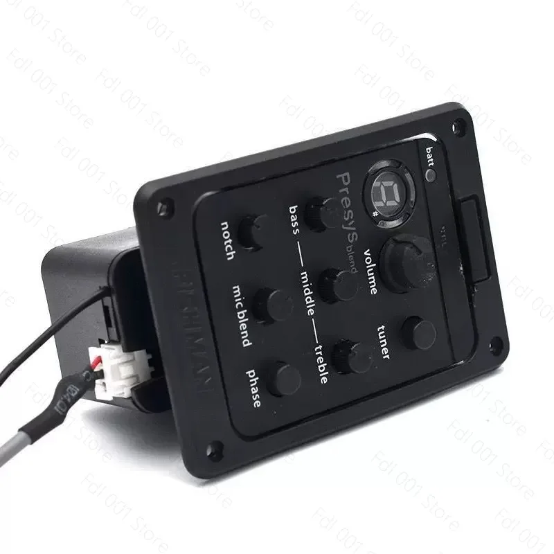 Fishman 301 Presys Blend Preamp for Acoustic Guitar with Equalizer Tuner Pickup ABS