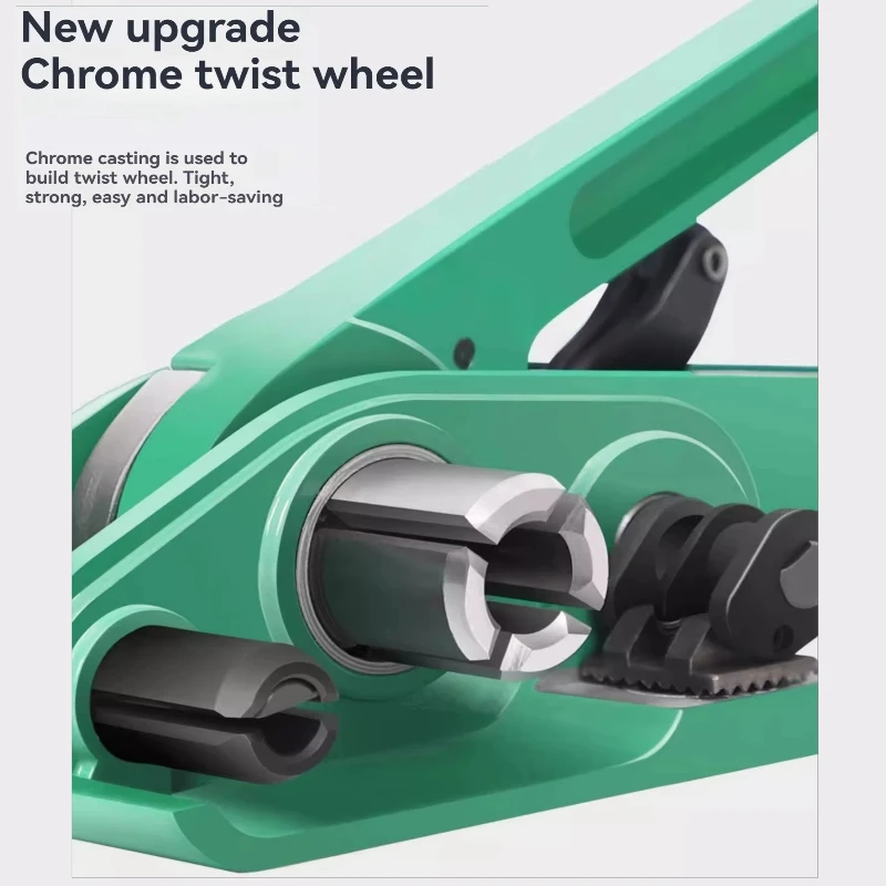 Kunststoff-Stahlgürtel, manuelle Umreifungsmaschine, Kit, Verpackungsbandwerkzeug, robuster Spannschneider, Polyester-Polyproplyn-Gurt