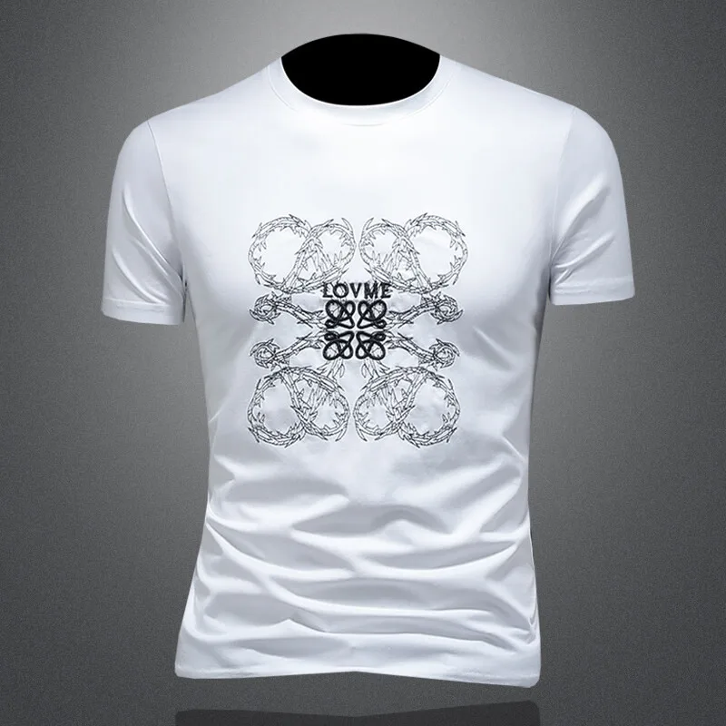 

Новая модная футболка унисекс 2026 года с вырезами, из смесового полиэстера и хлопка, летний топ для мужчин и женщин