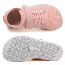 MEDASAIN Little/Big Kid Barefoot Shoes | Boys/Girls Lace-up Minimalist Sneakers | Wide Toe Box | Natural Flexible Fit