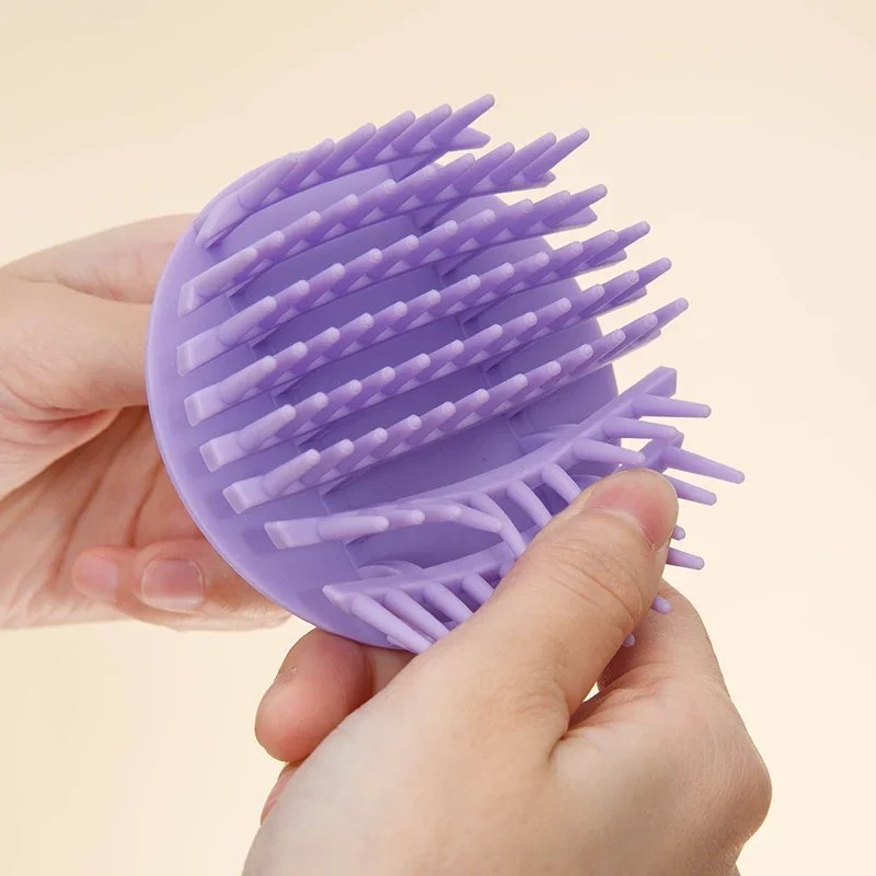 Nuevo champú de silicona, cepillo para masaje del cabello del cuero cabelludo, herramienta exfoliante del cuero cabelludo, especial para pelucas de cabello real