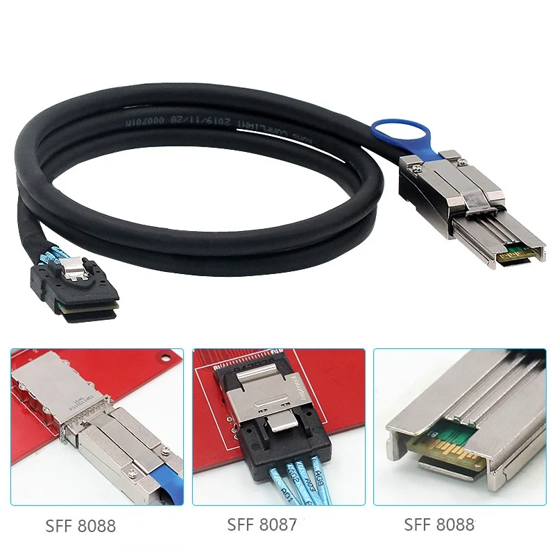 Mini SAS SFF-8088 26P to Internal 36P SFF-8087 High-speed Cable for Connecting The Storage Array of The Server Cabinet