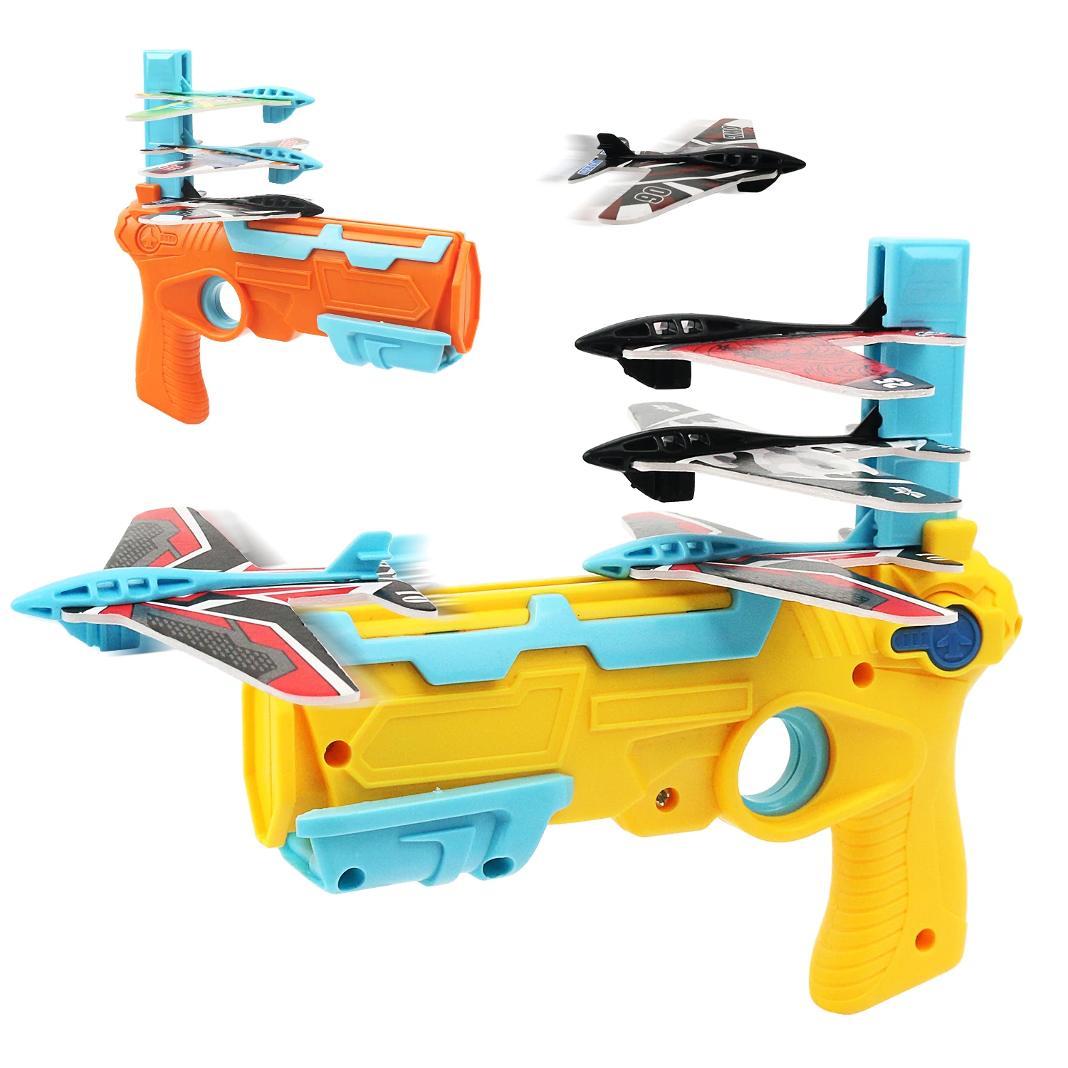 Vliegtuig Launcher Bubble Katapult Met 3 Kleine Vliegtuig Speelgoed Grappig Vliegtuig Speelgoed voor Kinderen vliegtuig Katapult Gun Schieten Spel Gift