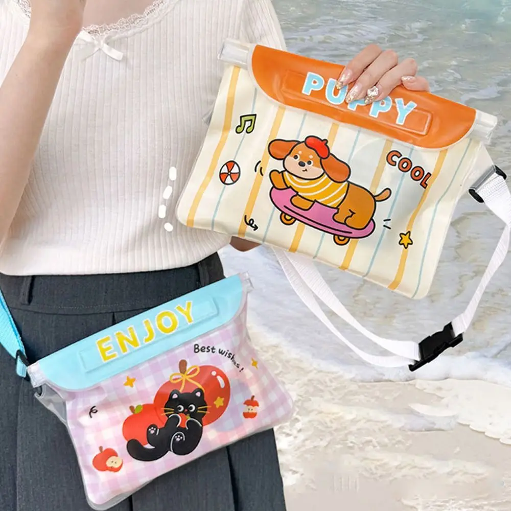 

Gifts Waterproof Mobile Phone Bag Large Capacity Adjustable Waist Bags with Touch Screen Drifting Swimming Cases Swimming