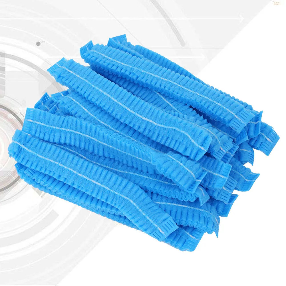 

100 Pcs Dust-proof Bar Hat Non-woven Fabric Material Cap Medical Caps Disposable