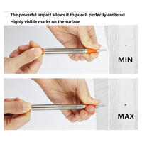 ABAE-4Pcs Spring Tool Set 5/16-Inch Chisel And 1/8-Inch Center Punch Set, Spring Loaded Rivet Removal Set For Wood