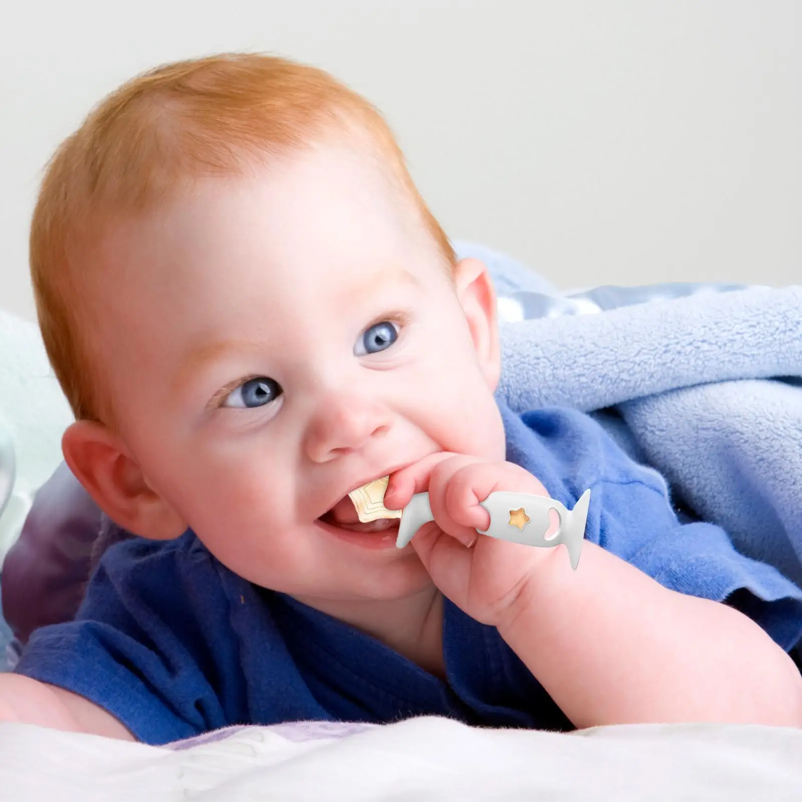 

Teether Toys Starfish Shaped Silicone Teething Sticks With Starfish Design Suction Cup Sensory Chew Toy For Boys Girls Ages 0-2