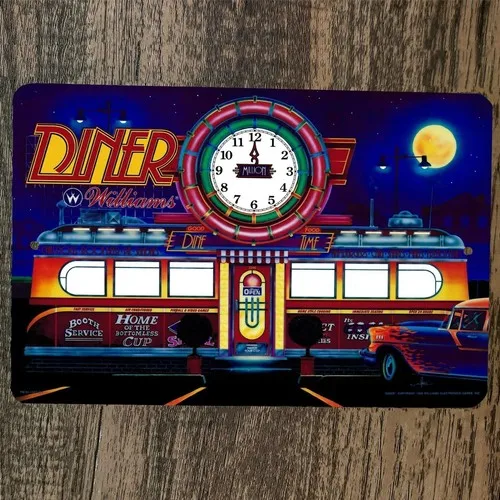 Diner  Metal Wall Sign Video Game Arcade Poster