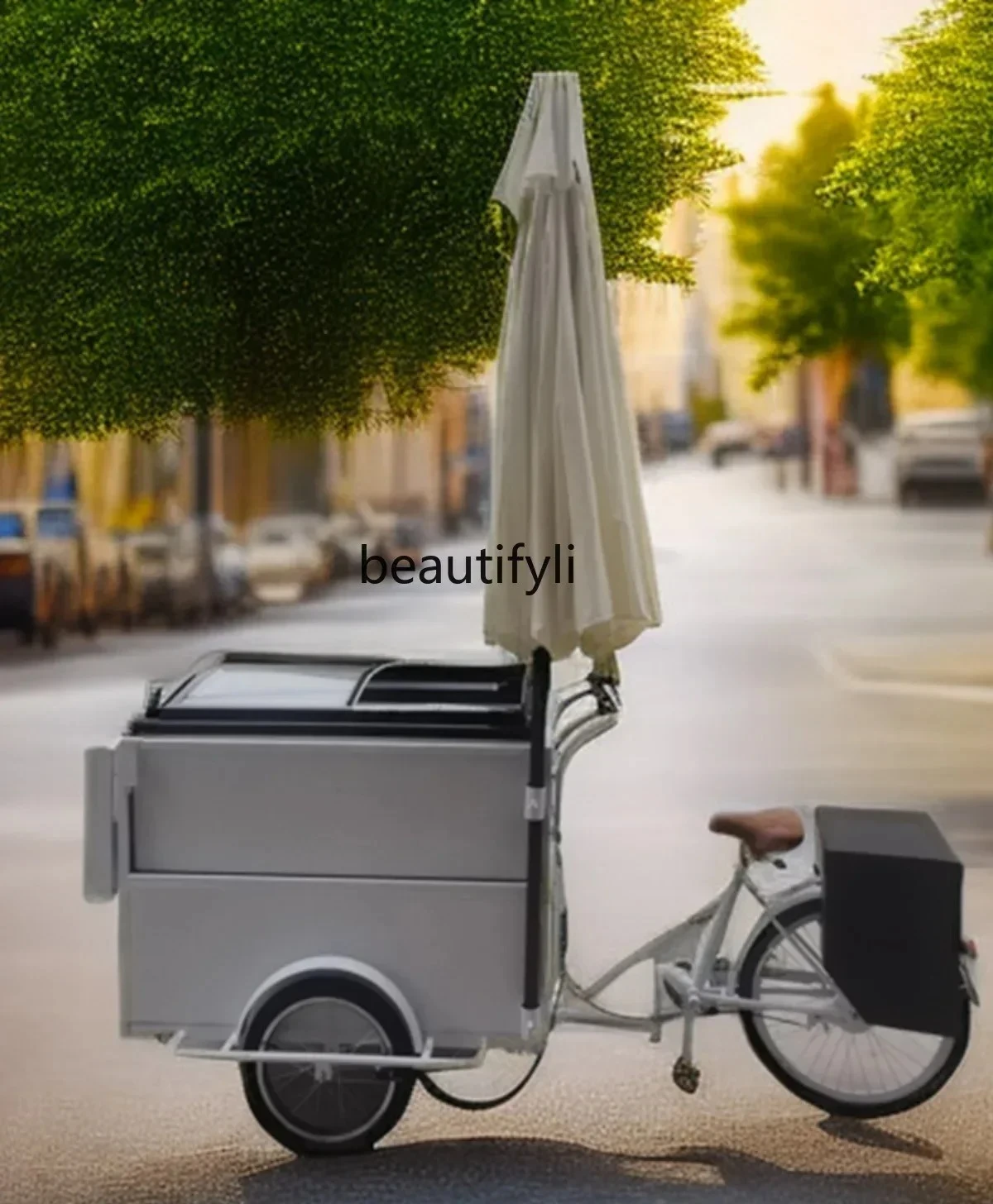 

New Arrivals h Three-wheeled stall truck multi-functional movable night market ice cream commercial special dining car