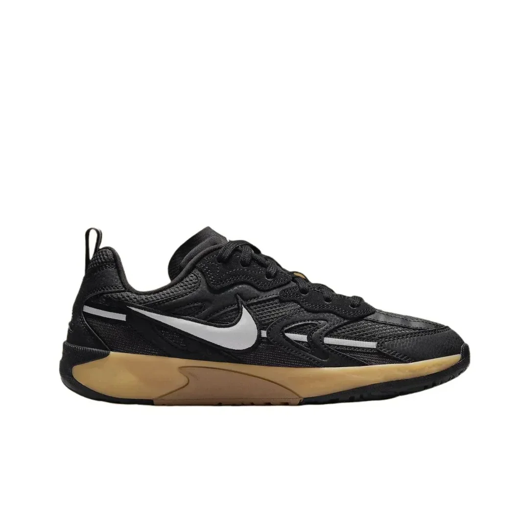 Nike Jam Low Top Casual Running Shoes Comfortable Shock Absorbing Sneakers Men's and Women's Black and Brown Colorways