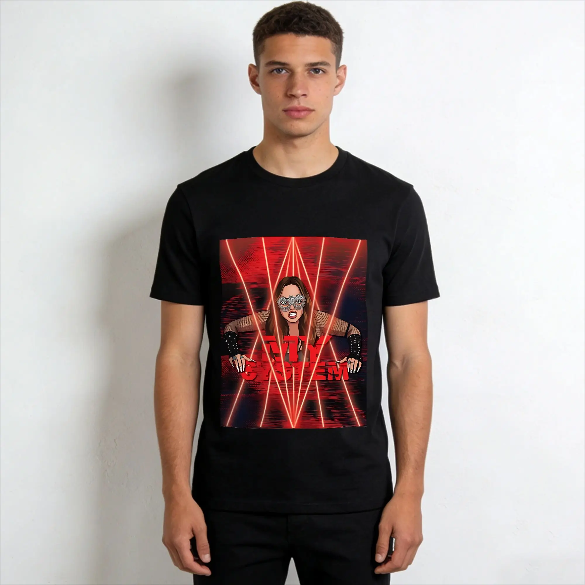Felicia My System Eurovision  100 Cotton T-Shirt For Couple Beach  Street Style T-Shirts Tee Shirt Oversized Wholesale Tops