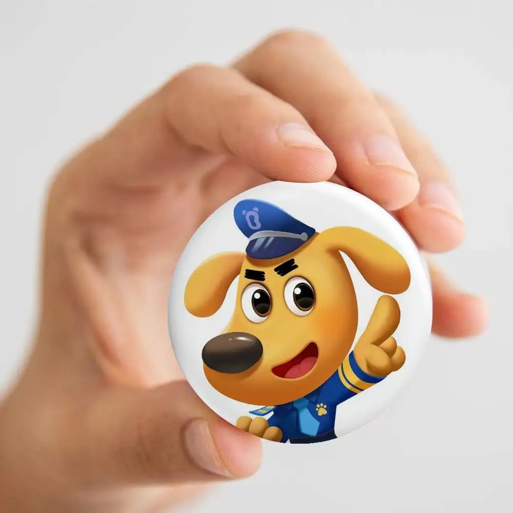 شارات شريف لابرادور صفيح لينة زر دبوس بروش شارة معدنية مخصصة مجوهرات اكسسوارات قبعة حقيبة التلبيب