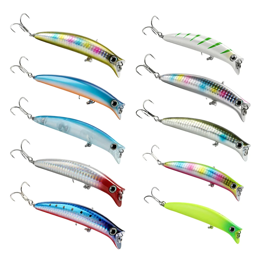 Minnow Imitation Lure ABS Body Noise Beads Nose Weighted Design 3D Fisheye For Enhanced Fish Detection And Strike Trigger