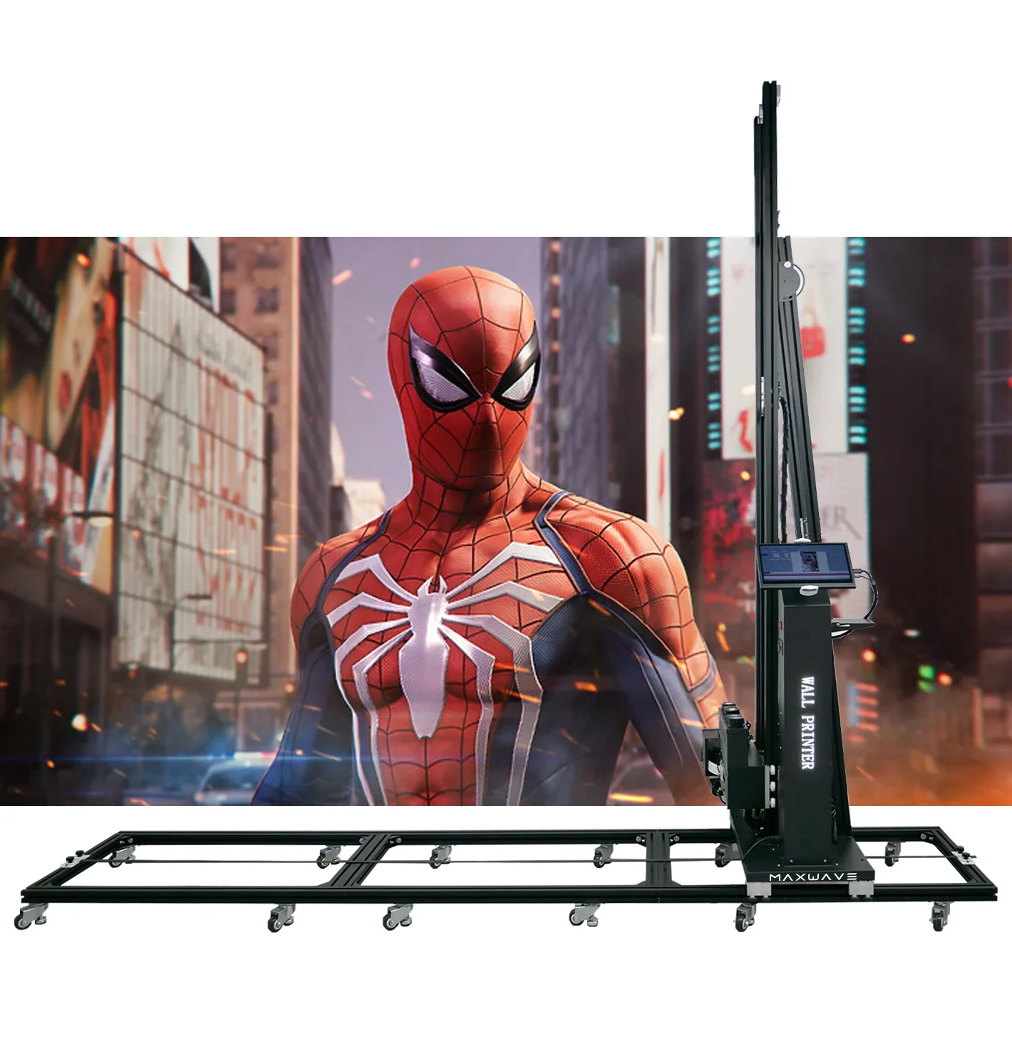 Wallpen-Machine d'impression murale verticale UV, CMJN + W