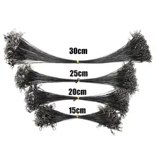 20pcs Steel Fishing Line Leaders with Swivel #2