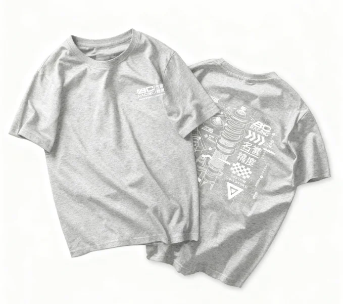 2025 جديد حار جديد BCracing تويست سلسلة موضوع تي شيرت JDM مطبوعة قصيرة الأكمام دراجة نارية الجرافيك تنفس تي شيرت رجالي عادية #3