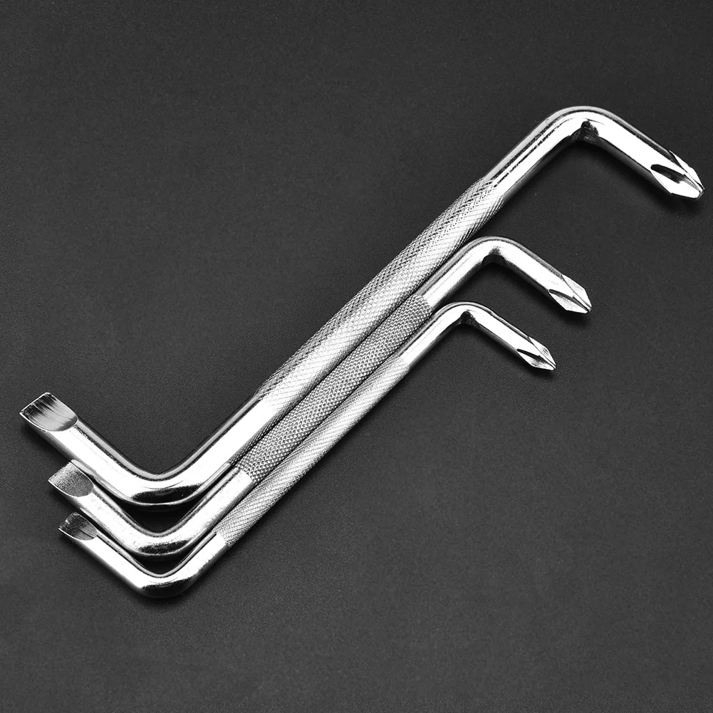 Offset Screwdriver Set, ângulo direito, cabeça dupla, Z Shaped, 3pcs