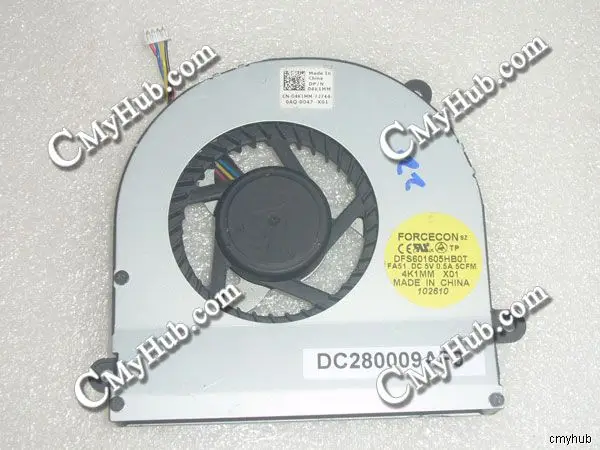 For Dell Alienware M17X R3 R4 p18e CN-04K1MM 0FKDN8 0THPDJ 04K1MM FKDN8 THPDJ DFS601605HB0T FA51 DC280009AF0 GPU Cooling Fan