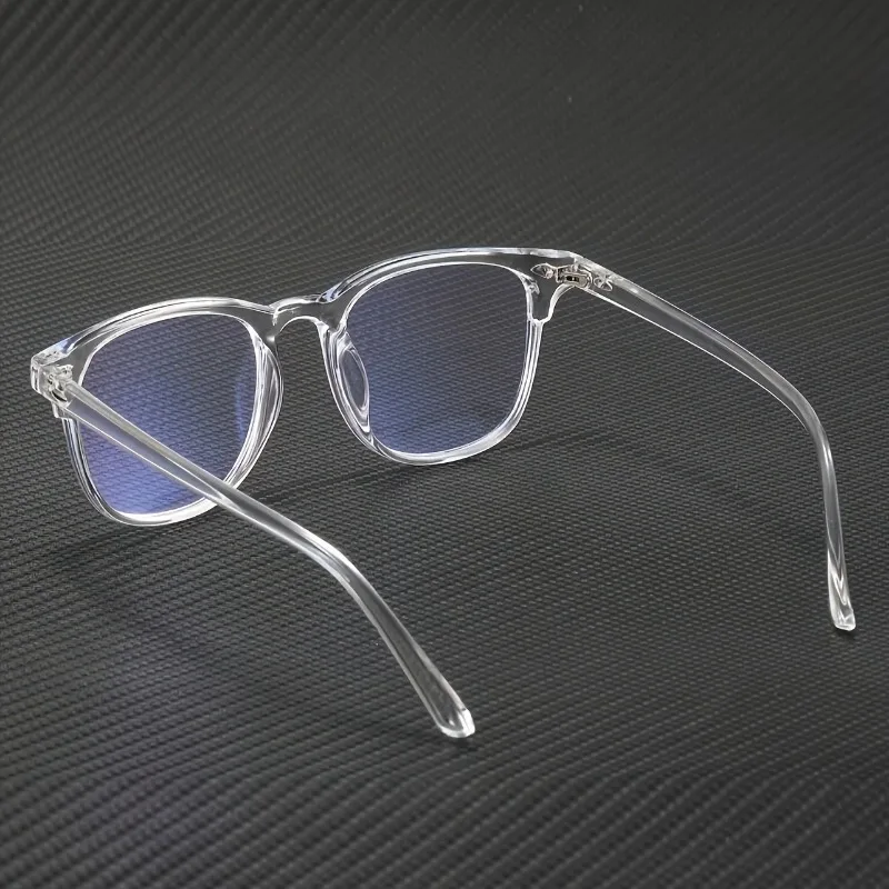 1 Male Female Oval Full Frame Blue Light Glasses Suitable for Computer Gaming TV and Mobile Phone Use