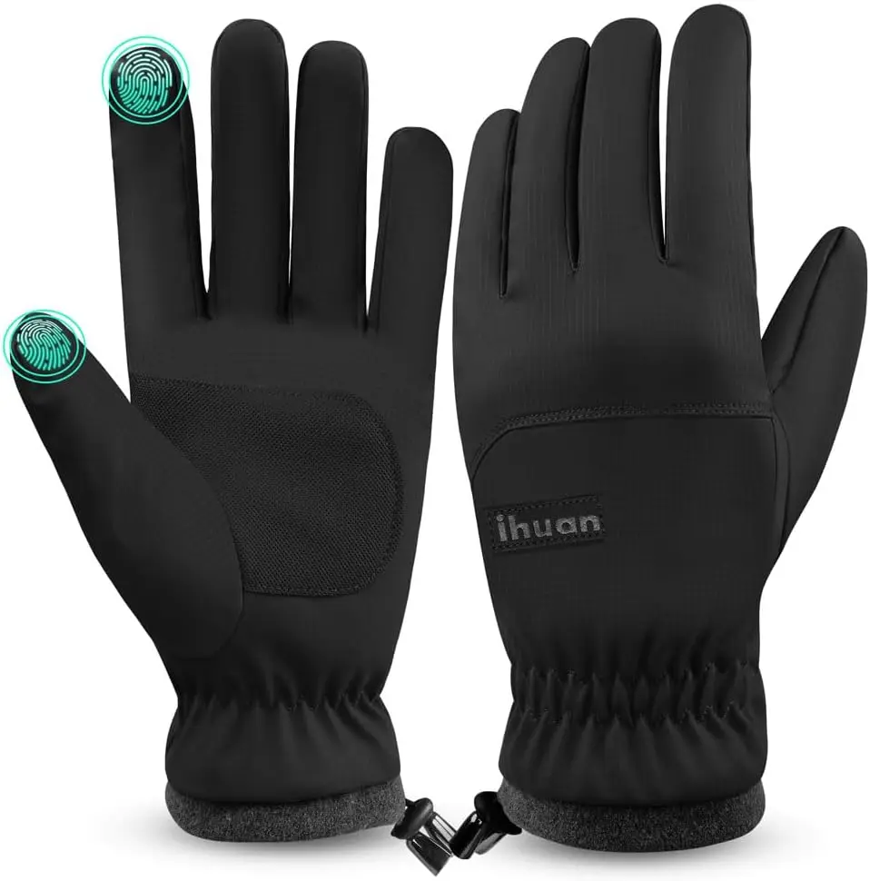 

Winter Waterproof Ski Gloves Men Women, Warm Cycling Cold Weather, Driving Biking Running