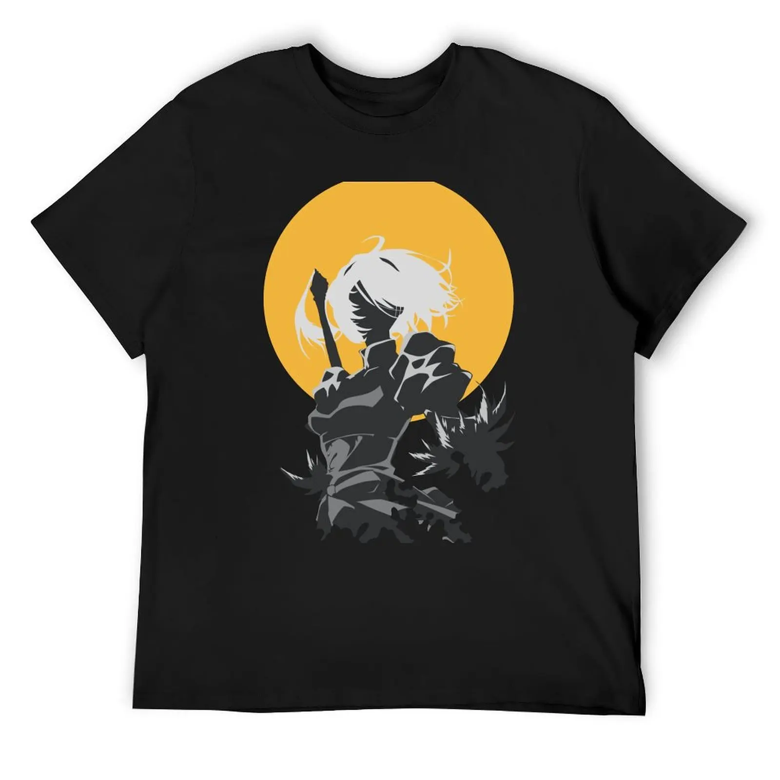

Nier Automata Anime Characters 2b Fanart in Awesome Vintage Moon Minimalist T-Shirt graphics mens workout shirts