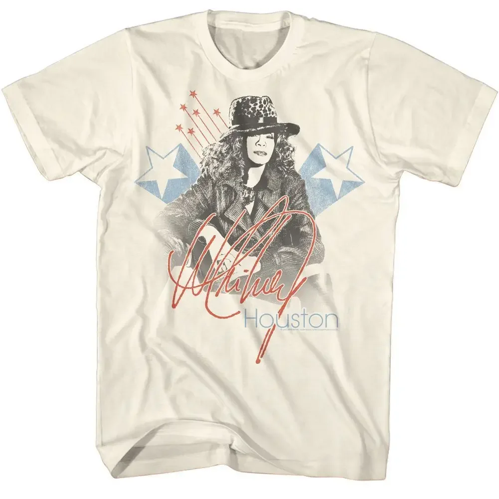 Whitney Houston Americana Music T Shirt