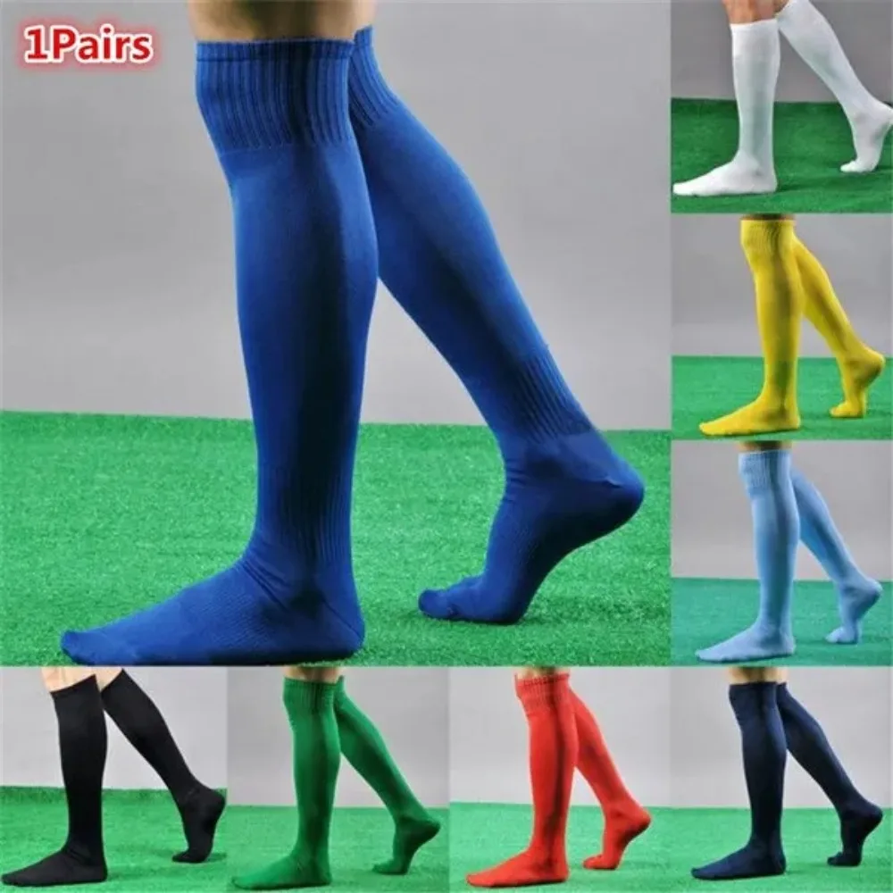 Men\'s Sport Socks Breathable Over Knee Football Soccer Long Socks