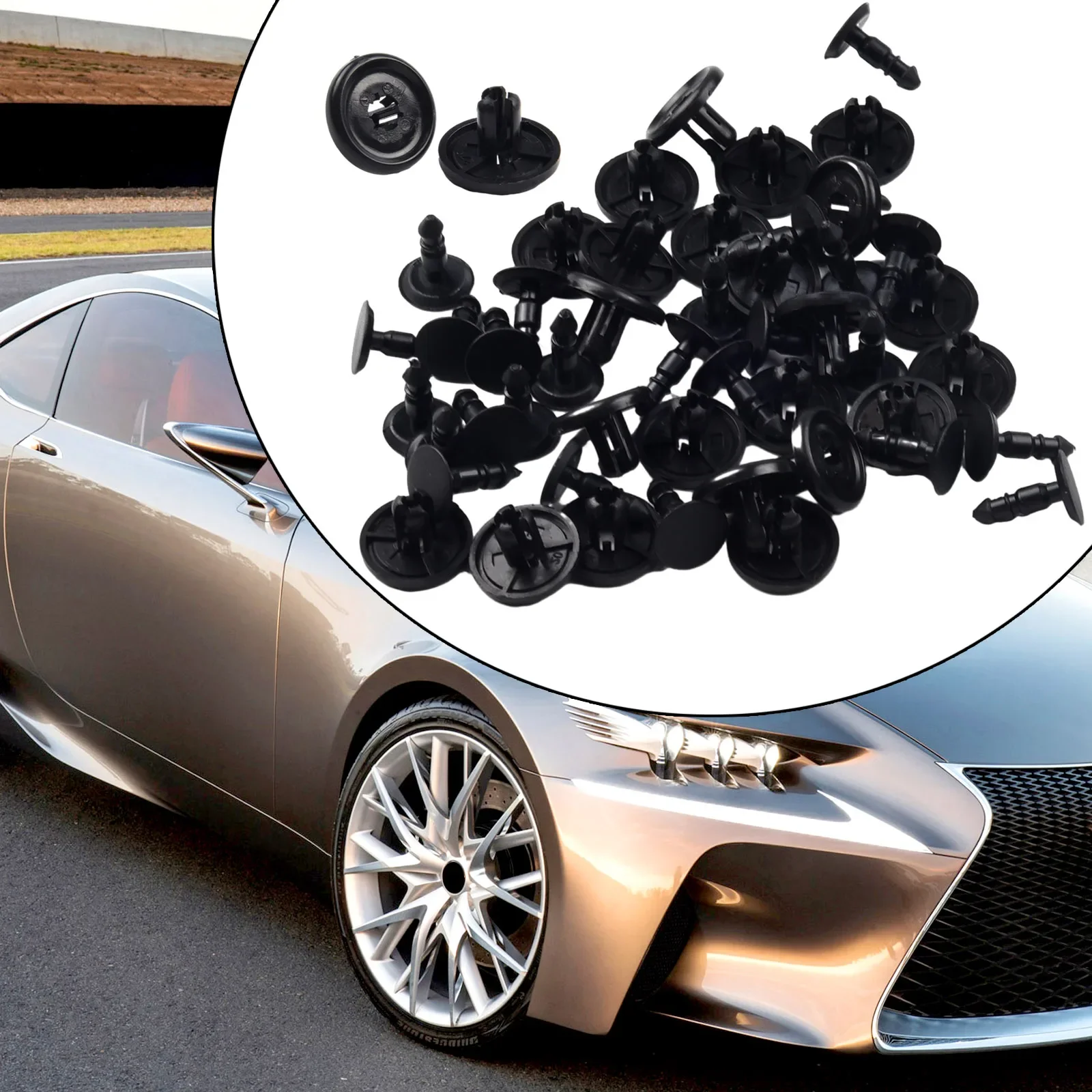 

25x Clasp Clasp Car Plastic Push Clips For LEXUS ES300 ES350 For RAV4 Hood Engine Under Cover Brand New Car Spare Parts