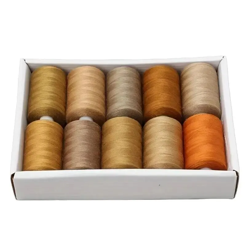 

Sewing Thread Polyester Threads for Sewing Needlework Quilting Overlock Embroidery Hand Repair Thread Brown Series