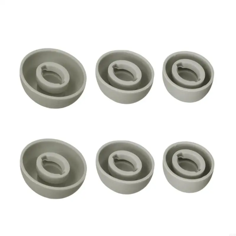 462b 귀 이어폰에 대한 소프트 실리콘 이어티브 소음 격리 이어 팁 세트 3size 6pcs