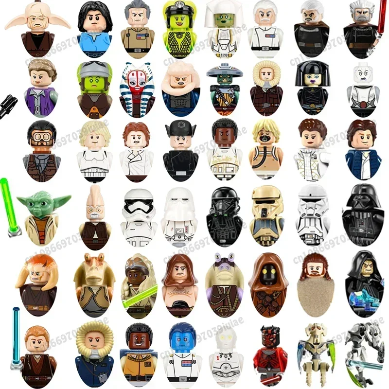 

PG710Star Wars Darth Vader Count Dooku Obi-Wan Han Solo Robot Figure Toy Bricks Assembling Doll Building Blocks Birthday Present