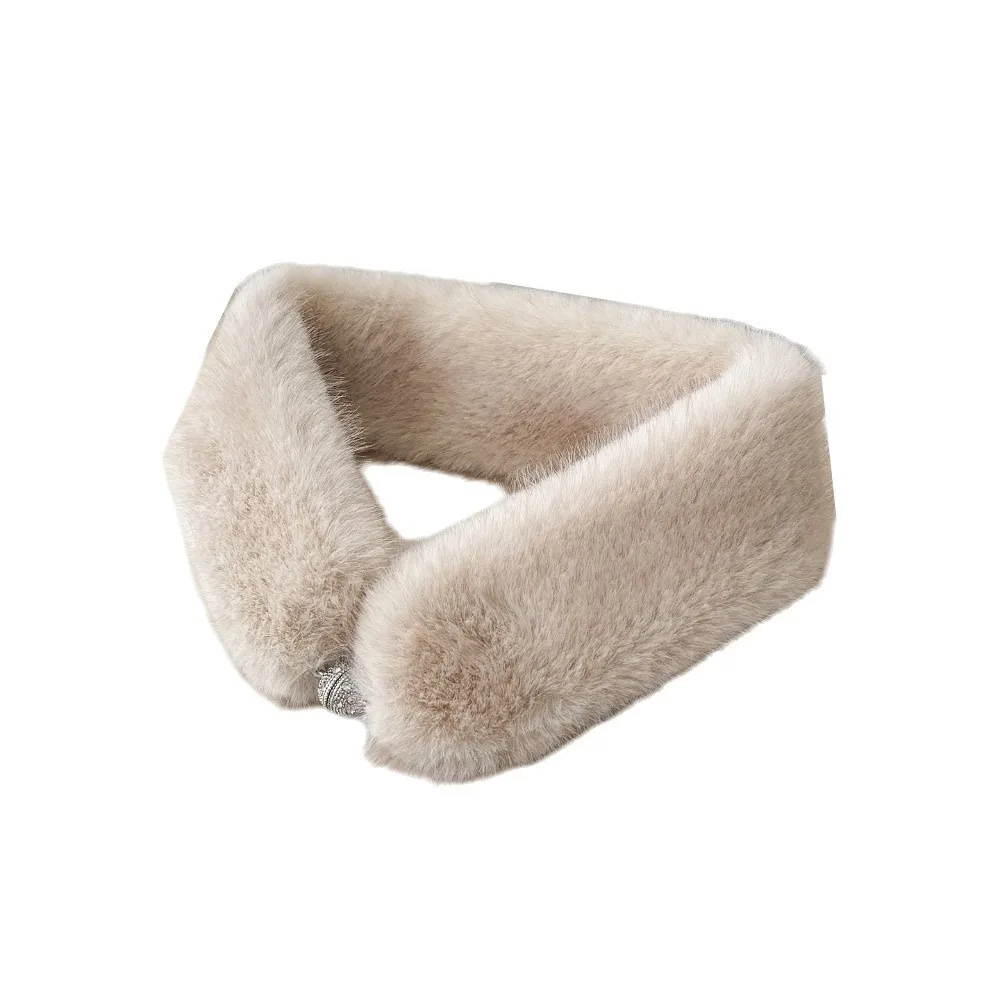 cachecol-elegante-de-pele-sintetica-macia-com-fecho-magnetico-dupla-face-protetor-de-pescoco-gola-felpuda-e-espessa-para-clima-frio