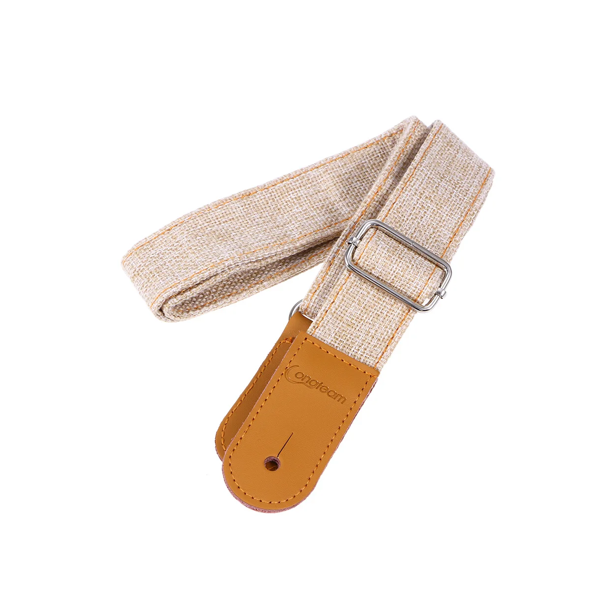 

Cotton Linen Ukulele Strap 1 Piece Beige Color Sturdy Ends Free Length Adjustment Ideal for Musicians on Stage