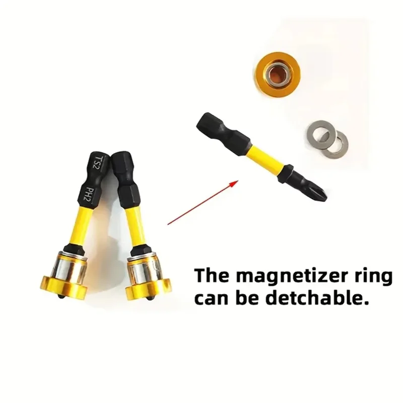 5 peças 50mm posicionamento chave de fenda bits s2 parafuso drywall para placa de gesso ferramentas de localização-A78G