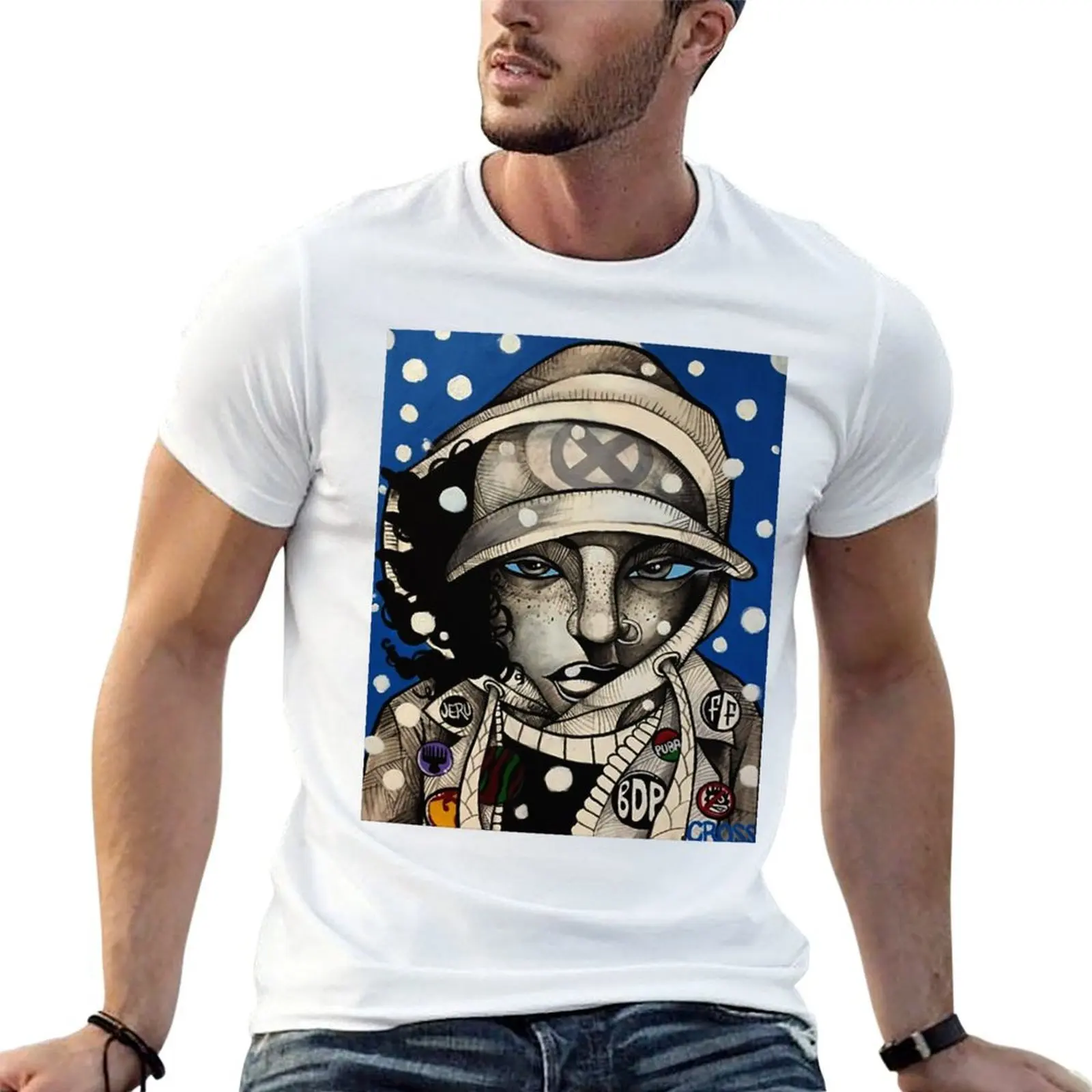 Mutant hip hop head T-Shirt summer clothes vintage mens t shirt