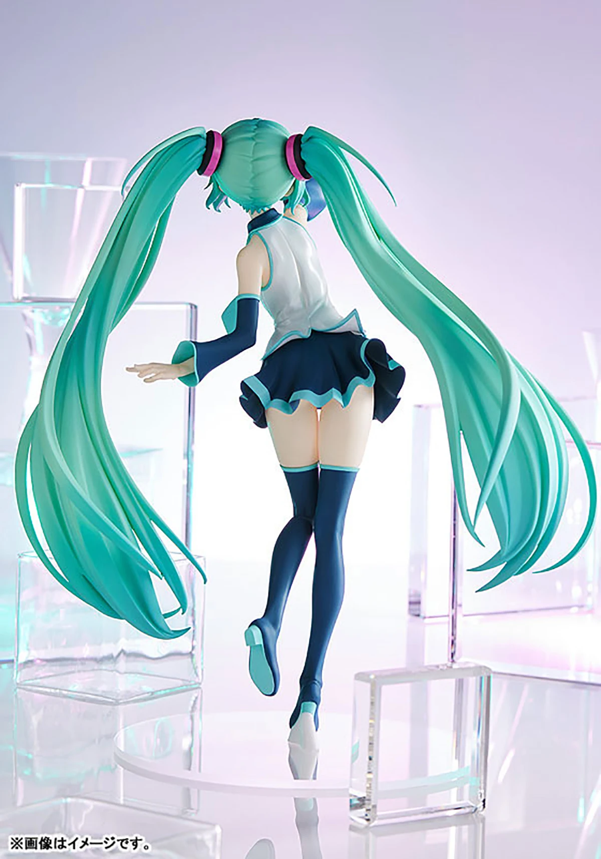 Original véritable Good Smile Company pré-peinté Pop Up Parade Vocaloid Hatsune Miku parce que vous êtes ici Ver. Figurine L H=240 mm