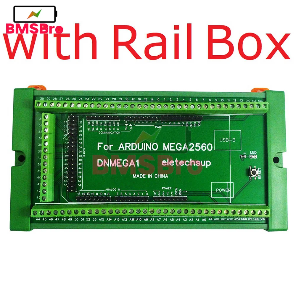 DIN Rail Mount Screw Terminal Block Adapter Module for Arduino MEGA-2560 R3