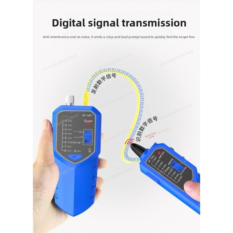 NF168S Network Meter, Poe Line Tester, Anti-interference Switch Line Finder