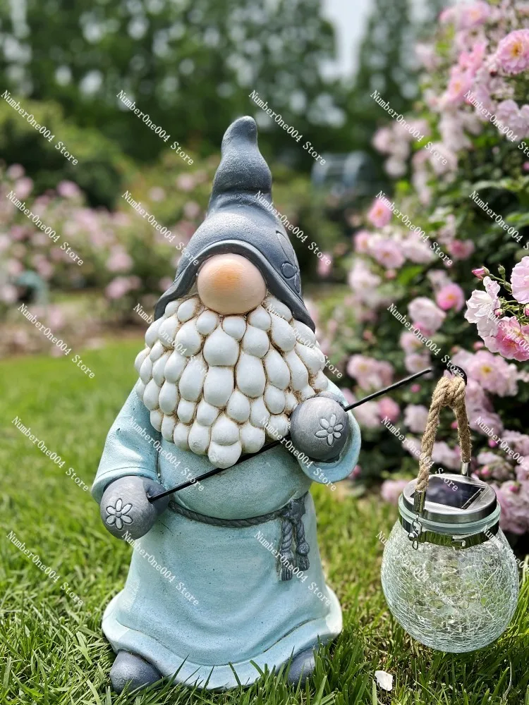 

Goblin ornament character dwarf garden courtyard outdoor decoration, hobbit background, homestay photo tool