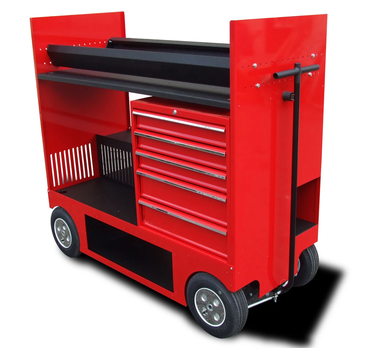 Heavy  Worktable Rolling Tire Rack Tool Storage Chest Cabinet 5 Drawers With Wheels Universal