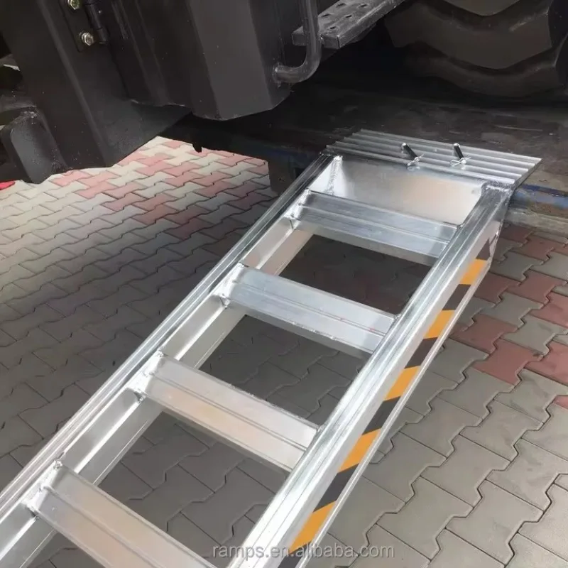 High Quality 5 Ton Motorcycle Loading Ramp & Bracket High Quality Aluminum Harvester