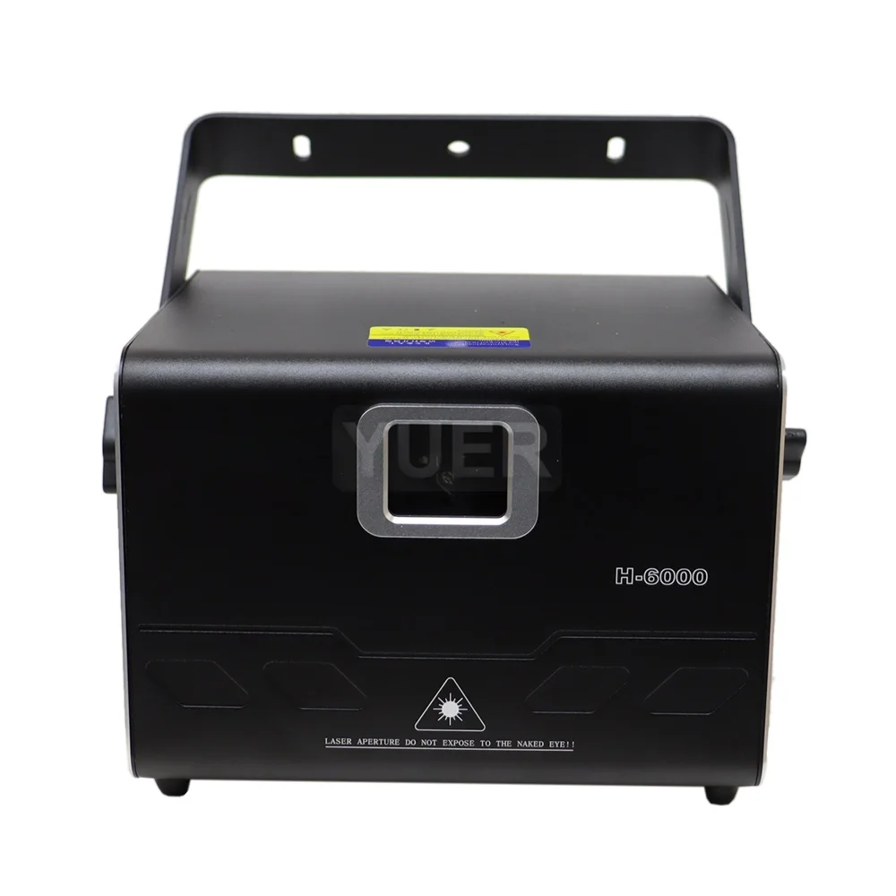 2 قطعة/الوحدة 6 واط RGB الرسوم المتحركة شعاع الليزر مع ILDA RJ45 حفل زفاف العارض Dj ديسكو DMX التحكم بالموسيقى مصباح MX مستودع السفينة